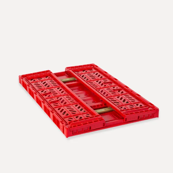 Aykasa Maxibox Comfort Lock Folding Crate 60x40x18 cm – Red
