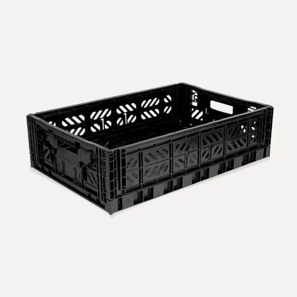 Aykasa Maxibox Folding Crate 60x40x15 cm – Black