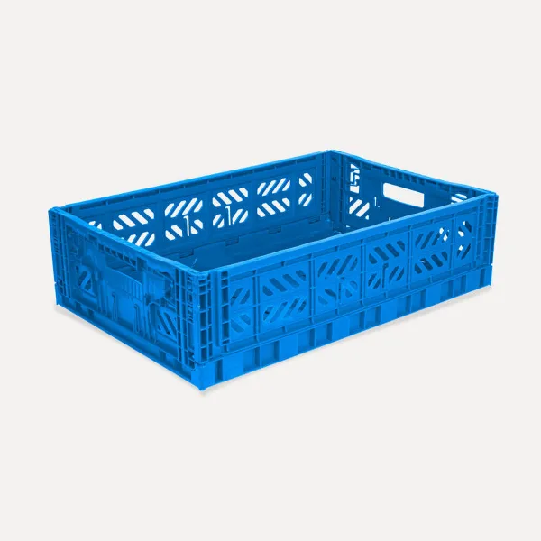 Aykasa Maxibox Folding Crate 60x40x15 cm – Blue