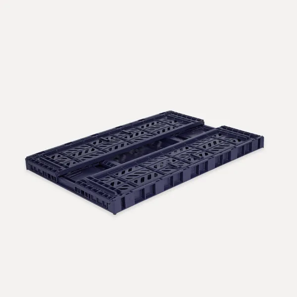 Aykasa Maxibox Folding Crate 60x40x18 cm – Navy