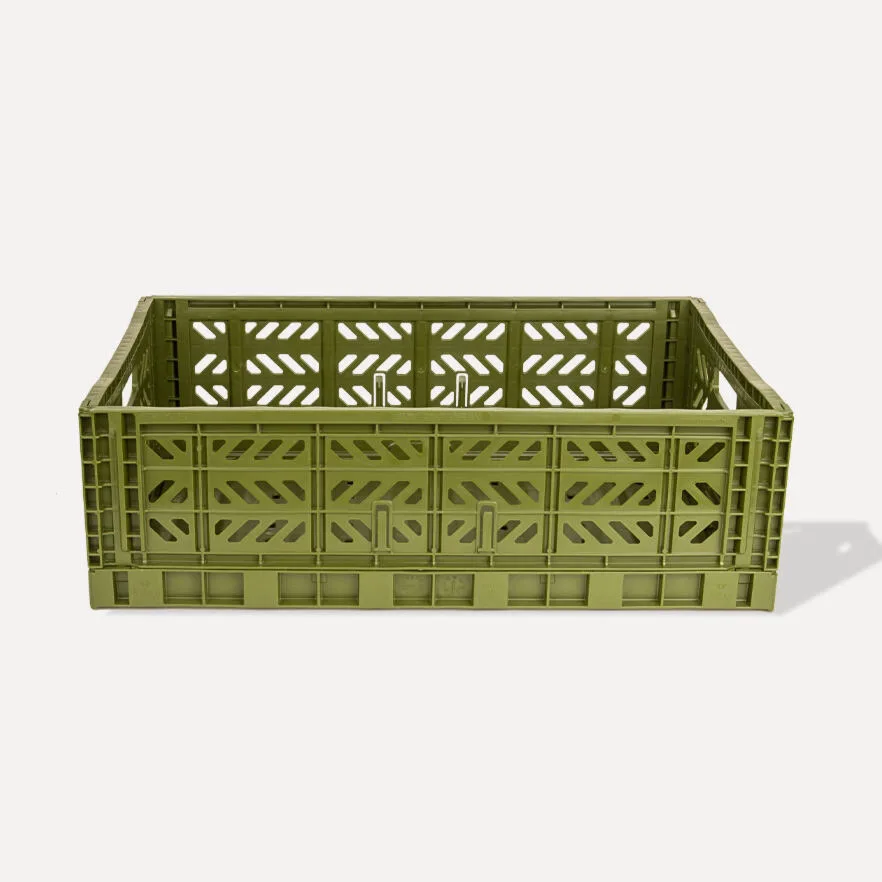 Aykasa Maxibox Folding Crate 60x40x18 cm – Olive
