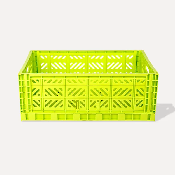 Aykasa Maxibox Folding Crate 60x40x22 cm – Acid Yellow