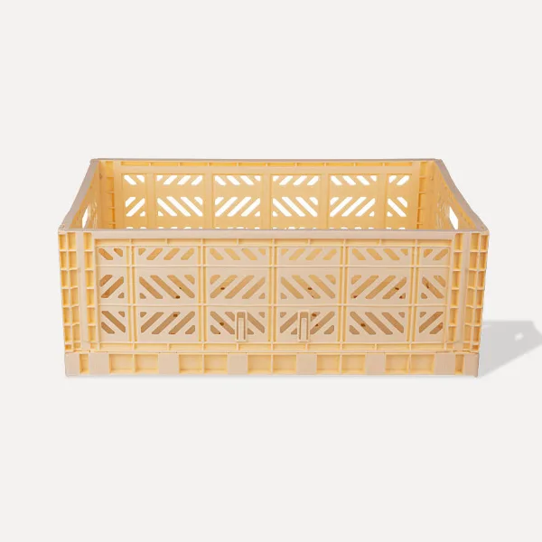 Aykasa Maxibox Folding Crate 60x40x22 cm – Banana
