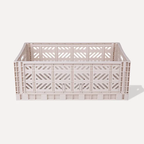 Aykasa Maxibox Folding Crate 60x40x22 cm – Coconut Milk