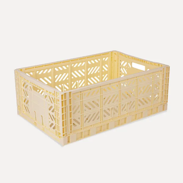 Aykasa Maxibox Folding Crate 60x40x22 cm – Cream