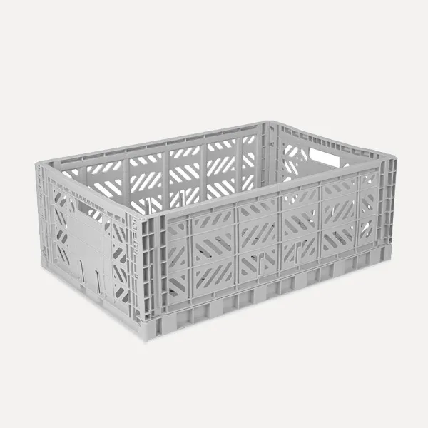 Aykasa Maxibox Folding Crate 60x40x22 cm – Gray