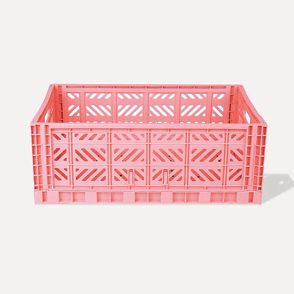 Aykasa Maxibox Folding Crate 60x40x22 cm – Strawberry Milk