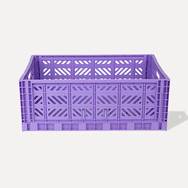 Aykasa Maxibox Folding Crate 60x40x22 cm – Taro Milk Tea