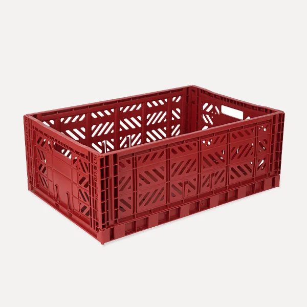 Aykasa Maxibox Folding Crate 60x40x22 cm – Tile Red