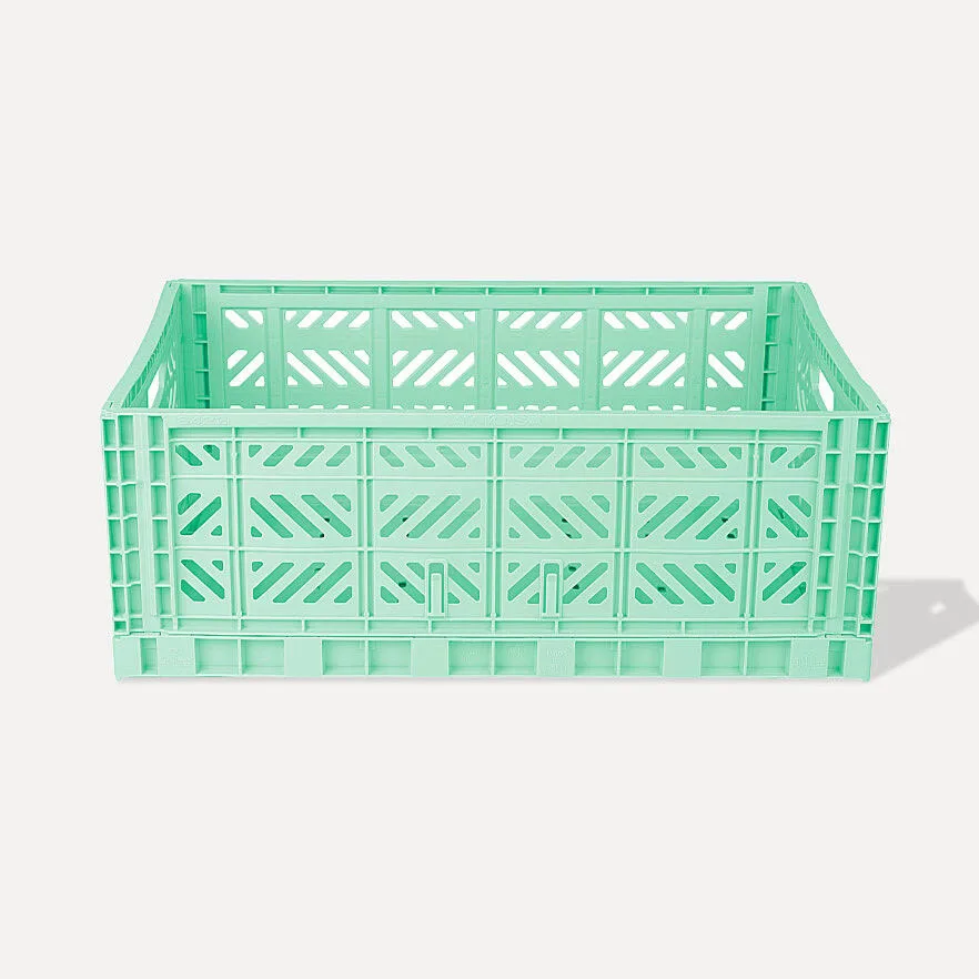 Aykasa Maxibox Folding Crate 60x40x22 cm – Warm Mint