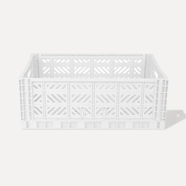 Aykasa Maxibox Folding Crate 60x40x22 cm – White