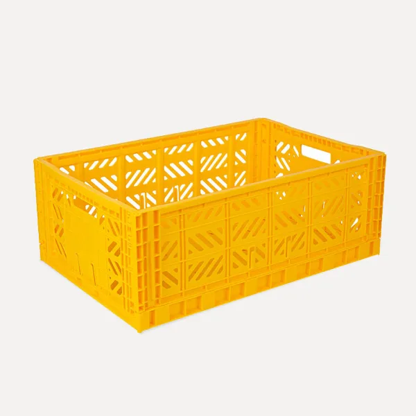 Aykasa Maxibox Folding Crate 60x40x22 cm – Yellow