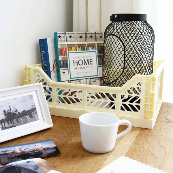 Aykasa Midibox Folding Crate 40x30x14 cm – Cream