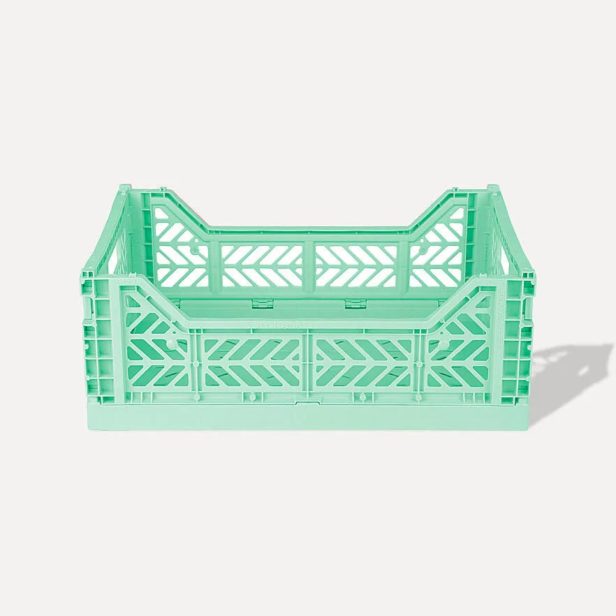 Aykasa Midibox Folding Crate 40x30x14 cm – Warm Mint