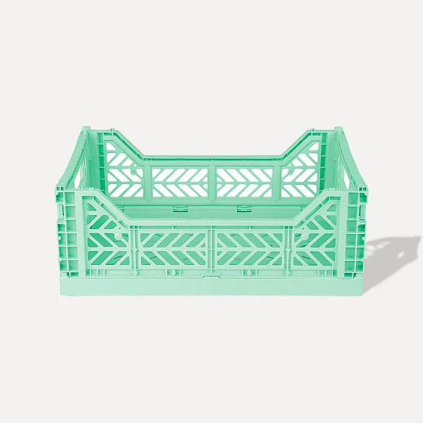 Aykasa Midibox Folding Crate 40x30x14 cm – Warm Mint