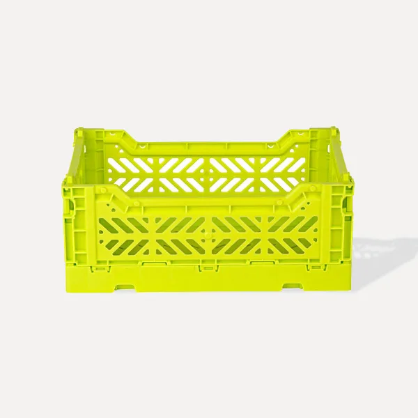 Aykasa Minibox Folding Crate 26x17x10 cm – Acid Yellow