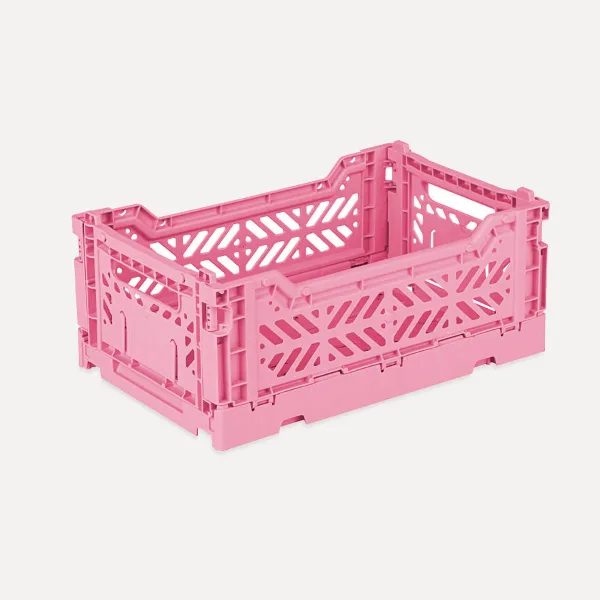 Aykasa Minibox Folding Crate 26x17x10 cm – Baby Pink