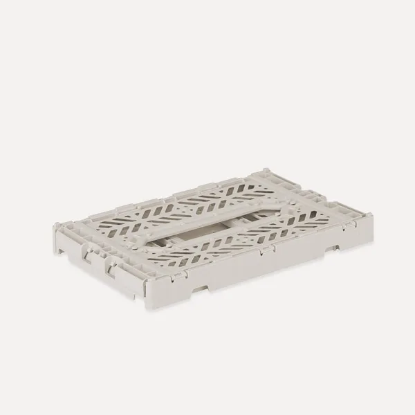 Aykasa Minibox Folding Crate 26x17x10 cm – Light Gray
